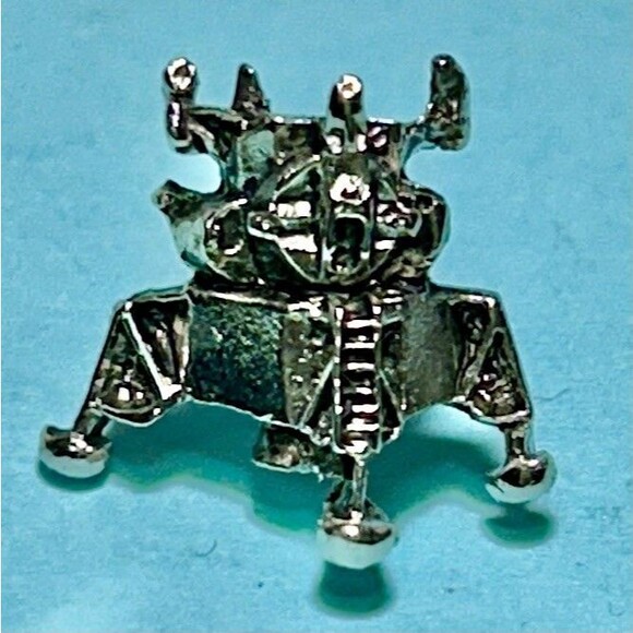 Lunar Landing Module Silver tone Tie-Tack ,Lapel or Hat Pin - Picture 1 of 2